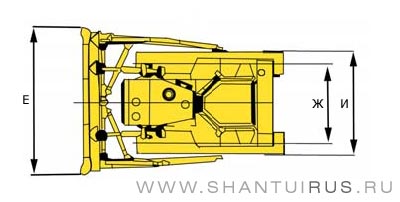 Размеры бульдозера Shantui SD16L
