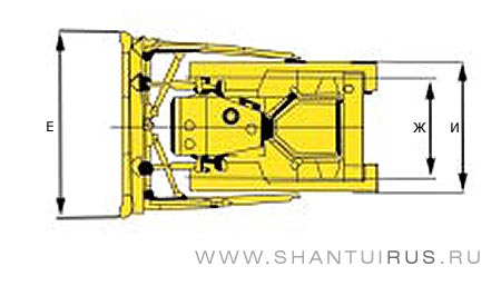 Размеры бульдозера Shantui SD16TL