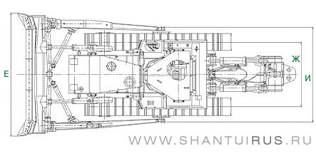 Размеры Shantui SD42-3
